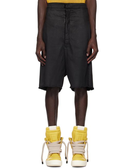 Rick Owens Black Porterville Cutoffs Denim Shorts for men