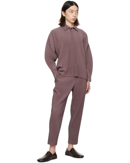Homme Plissé Issey Miyake Homme Plissé Issey Miyake Purple Monthly Color January Polo for men