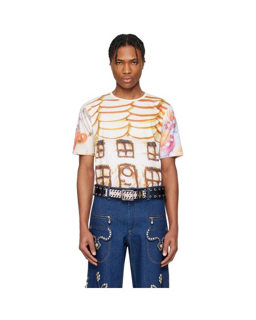 Chopova Lowena Blue 'Welcome Home' Short Sleeve Jersey T-Shirt for men