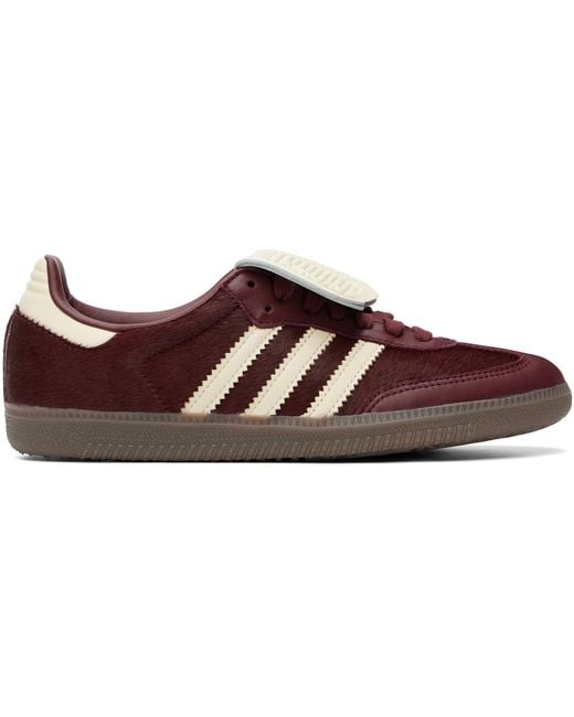 Adidas Originals Black Burgundy Samba Lt Sneakers for men