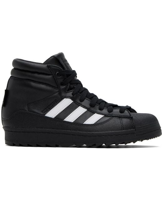 Adidas Originals Black Superstar Gore-tex Winter Boots for men