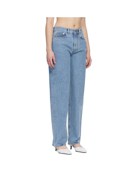 Loulou de Saison Blue Samur Lds Organic Denim Boyfriend Jeans