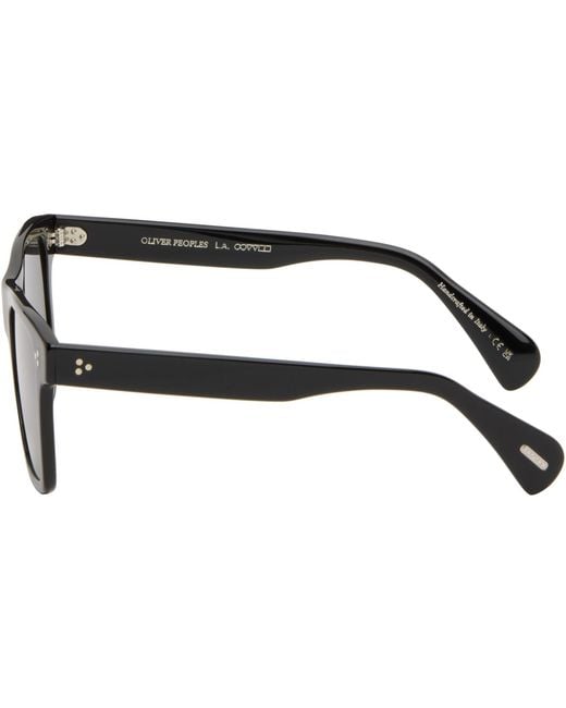 Oliver Peoples Black Casian Sunglasses for men
