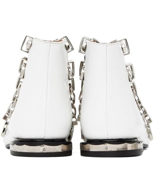Toga Black Buckle Boots