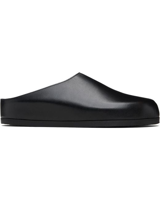 Studio Nicholson Black Wearing Slip-On Loafers