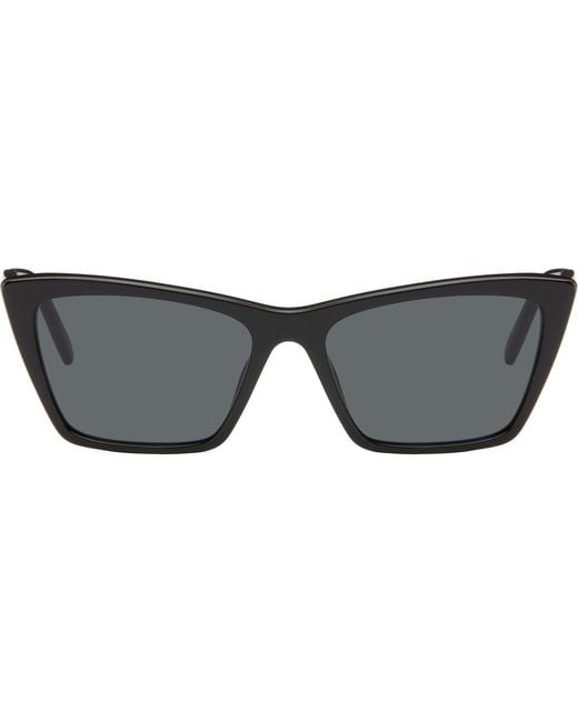 Saint Laurent Black Sl 737 Mica Thin Sunglasses