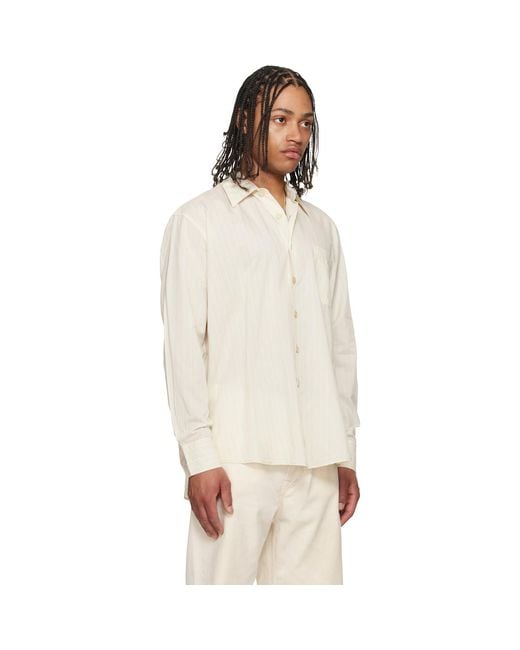 Our Legacy White Off- Above Shirt for men