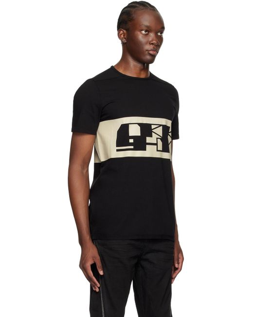 Rick Owens Level T T-Shirt in Black for Men | Lyst
