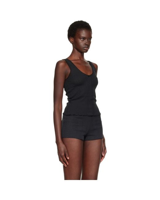 Cou Cou Black 'The Scoop' Tank Top
