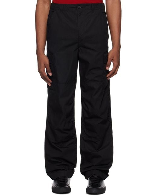 Lacoste Black Lightweight Cargo Pants for men