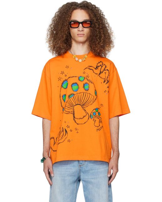 T-shirt exclusif à ssense Marni pour homme en coloris Orange