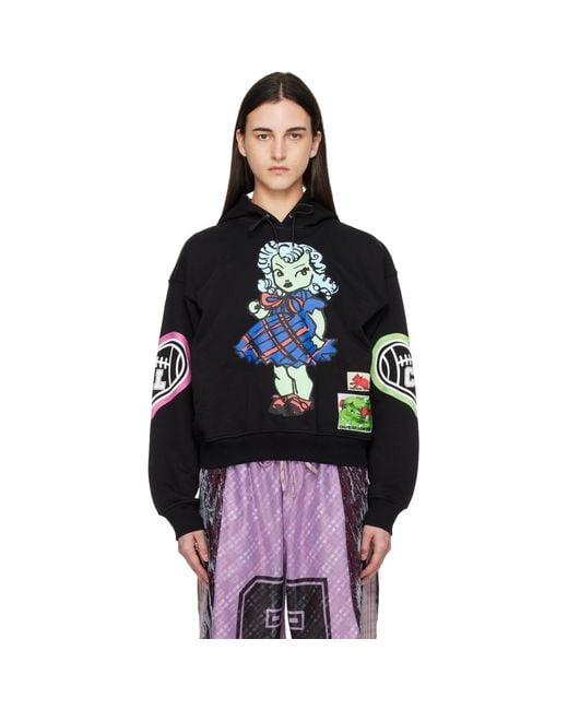 Chopova Lowena Black Cry Baby Hoodie