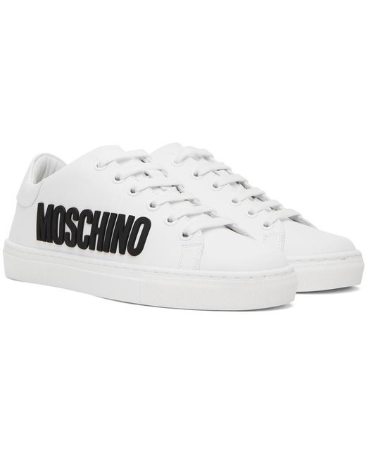 Moschino Black White Logo Sneakers