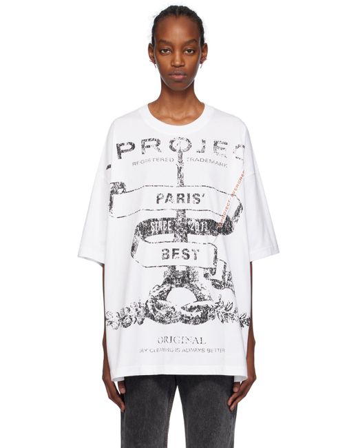 Y. Project White 'paris' Best' T-shirt