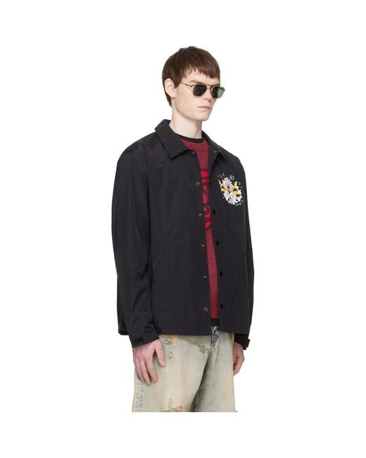 KENZO Black Paris Wild Tiger' Light Coach Jacket for men