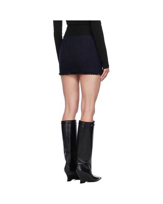 Givenchy Black Fringe Miniskirt