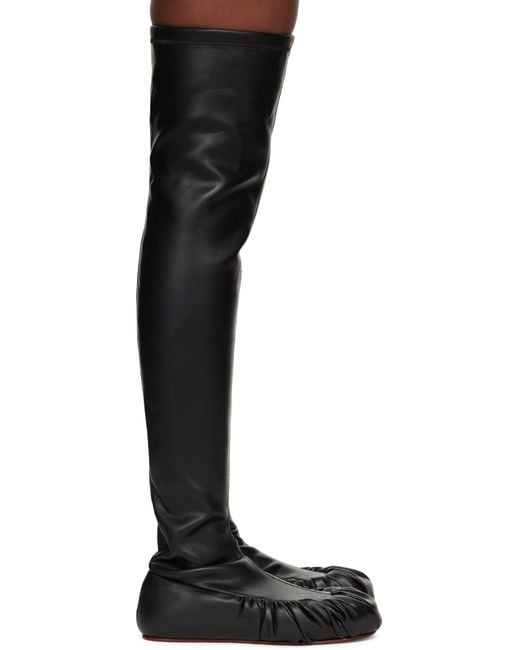 Yume Yume Black Overknee Ballerina Tall Boots