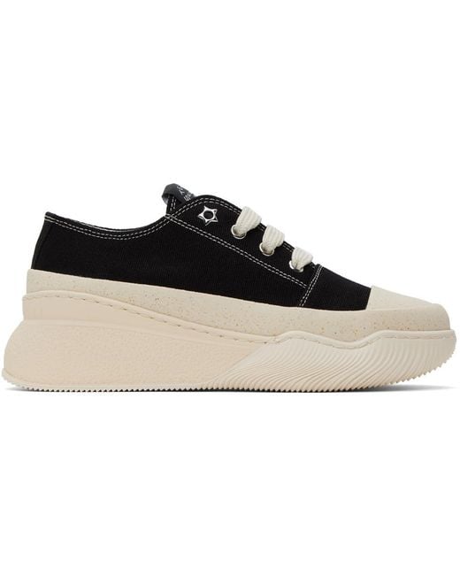 Stella McCartney Black Loop Canvas Low-top Sneakers