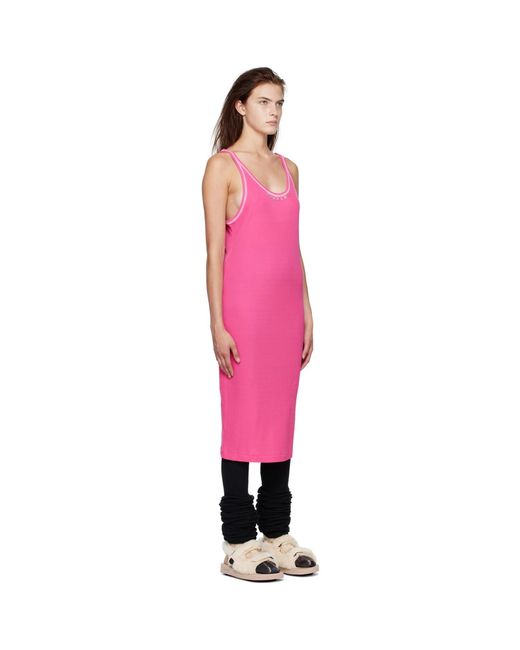 Robe Courte Côtelée Rose Doublet en coloris Pink