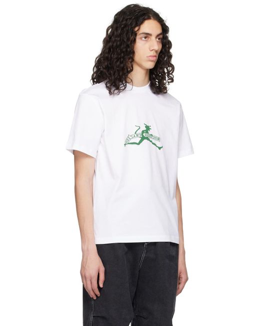 T-shirt 'he-art director' blanc Sunnei pour homme en coloris White