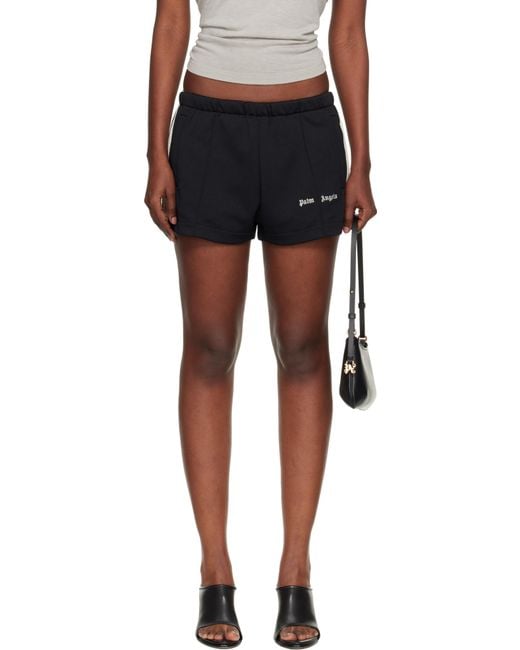 Palm Angels Classic Logo Track Shorts in Black | Lyst