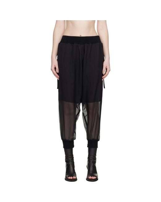 Undercover Black Sheer Trousers