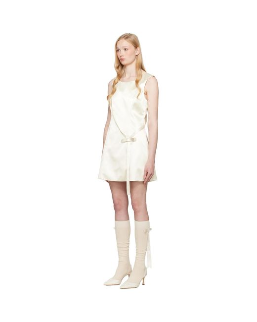 Sandy Liang Black Ssense Exclusive Bridal Capsule Olga Minidress