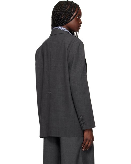 we11done Black Wool Blazer