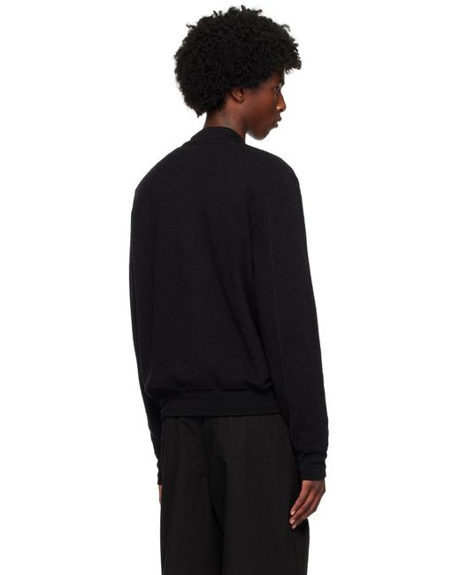 Blouson aviateur noir à logo en tricot jacquard Givenchy pour homme en coloris Black