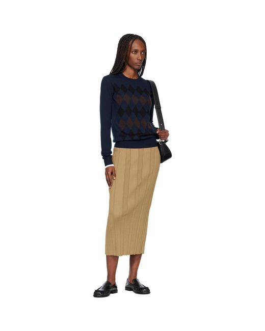 Proenza Schouler Natural Khaki Ryanne Midi Skirt