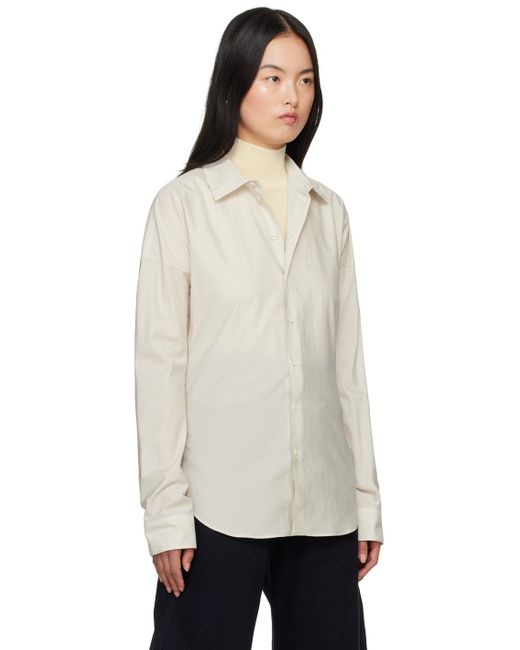 Lemaire Black Off- Fitted Shirt