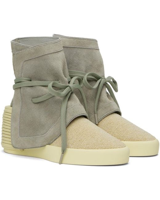 Fear Of God Green Moc High Sneakers for men