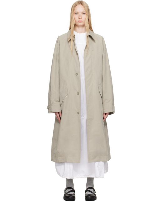 YMC Black Khaki Tyrell Trench Coat