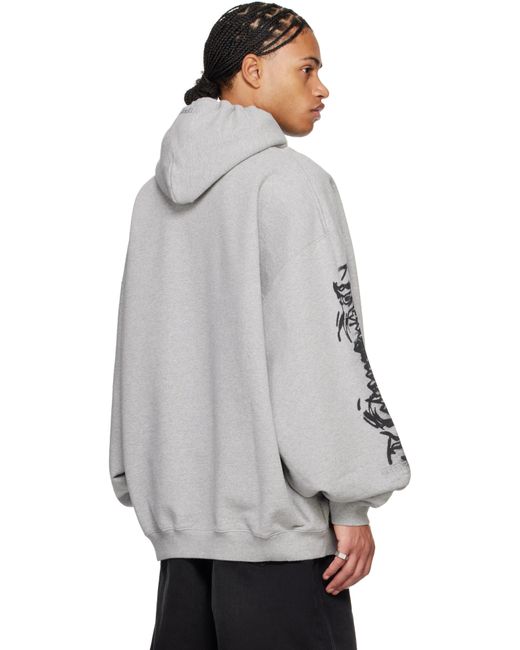 Vetements Goth Oversized Hoodie in Grey for Men Lyst UK