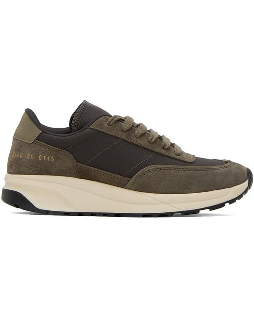 Common Projects Black Brown Track Technical Sneakers