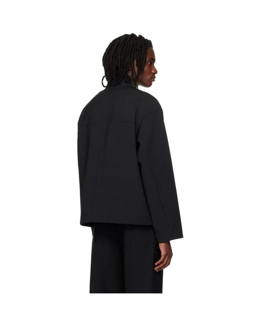 Entire studios Black Tria Jacket for men