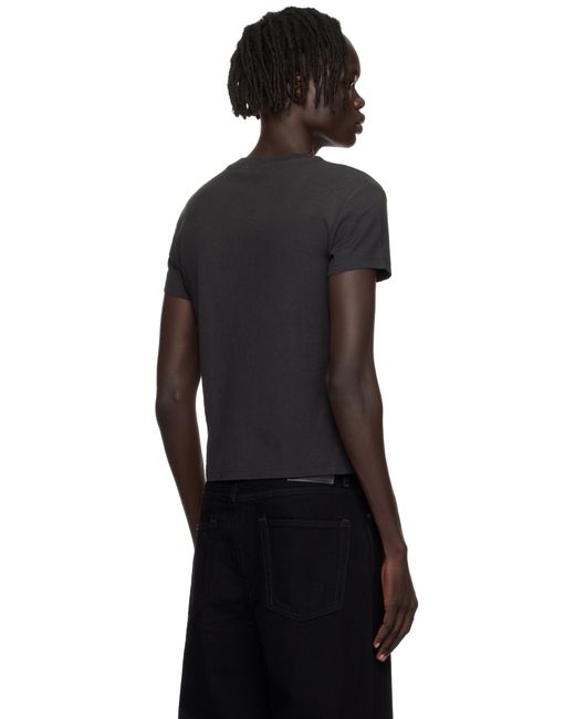Acne Black Logo T-Shirt for men