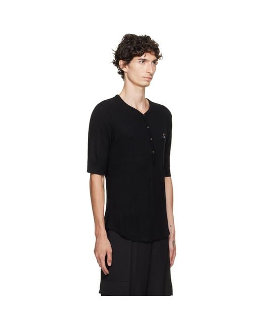 Vivienne Westwood Black Sailor Henley for men