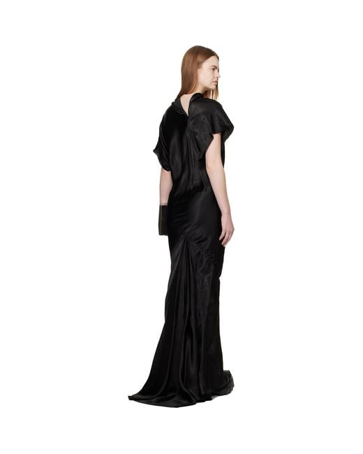 Rick Owens Black Temple Seb Maxi Dress