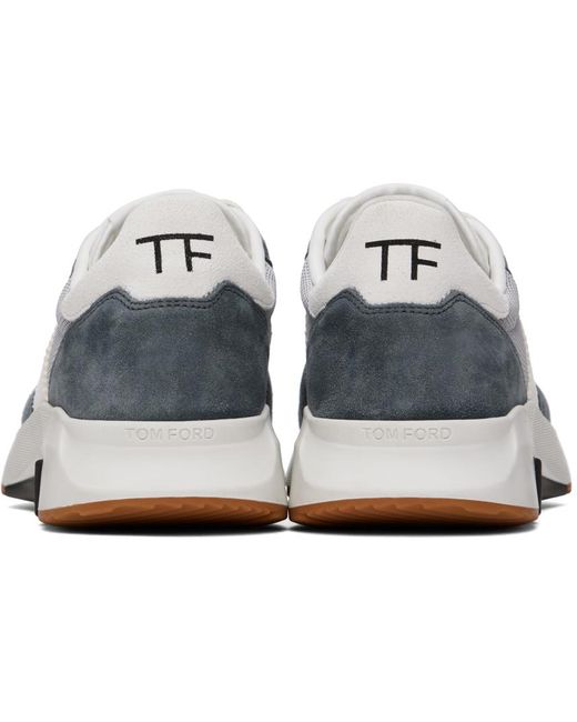 Tom Ford Black Gray jagga Sneakers for men