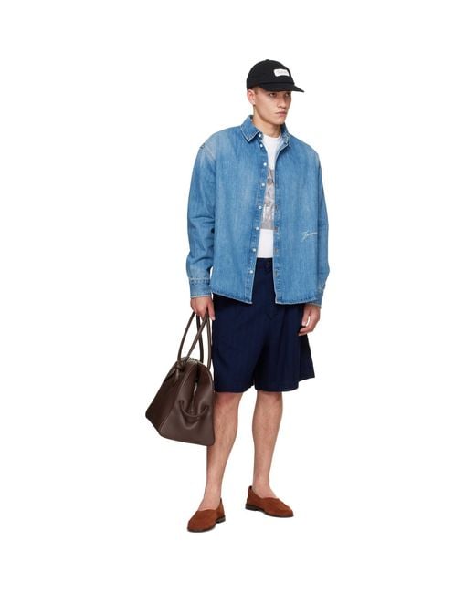 Jacquemus Blue 'The Simon De-Nîmes' Denim Shirt for men