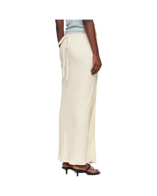 Baserange Natural Off- Brig Maxi Skirt