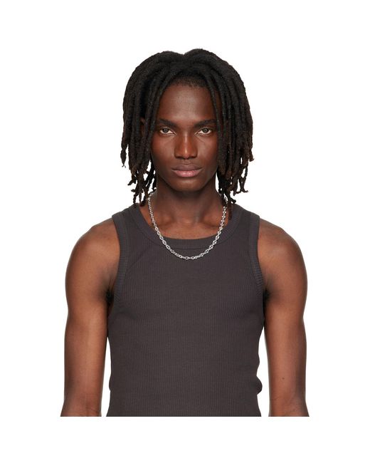 Hatton Labs Metallic Tycho Chain Necklace for men