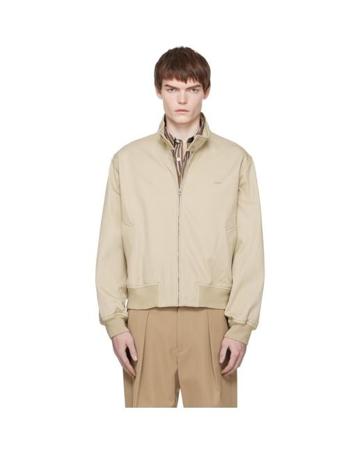 A.P.C. Natural Zipped Jacket for men