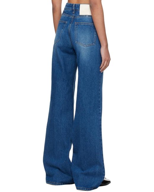 AMI Blue Flare Fit Jeans