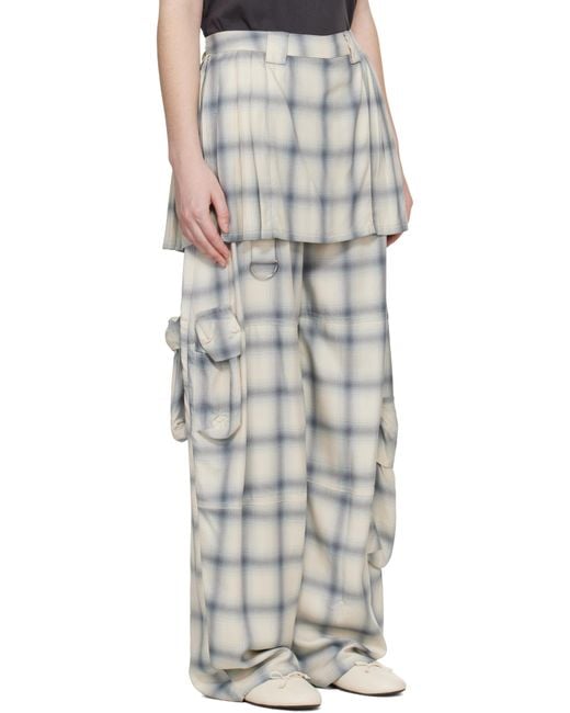 Collina Strada Multicolor Off Lawn Skirt Cargo Pants