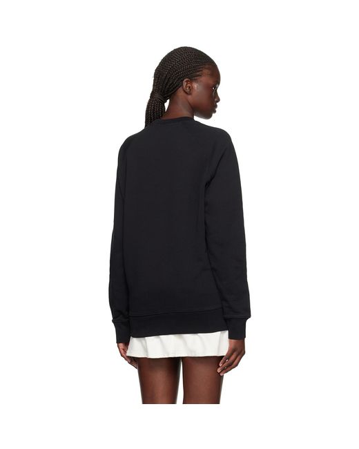 Maison Kitsuné Black Chillax Fox Patch Sweatshirt