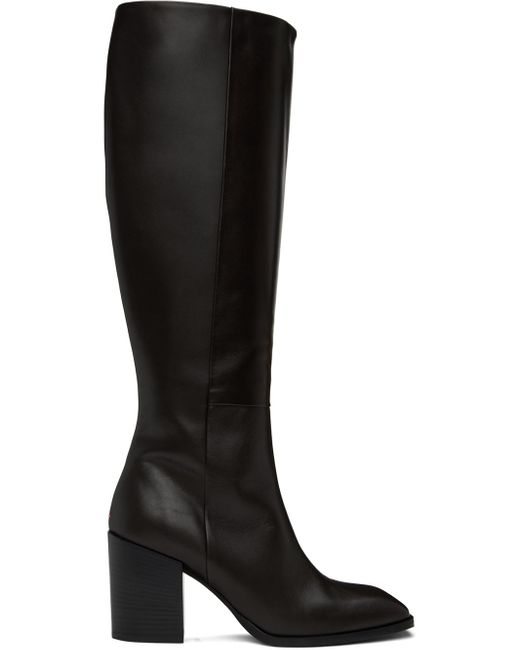 Aeyde Black Teresa Knee-High Boots