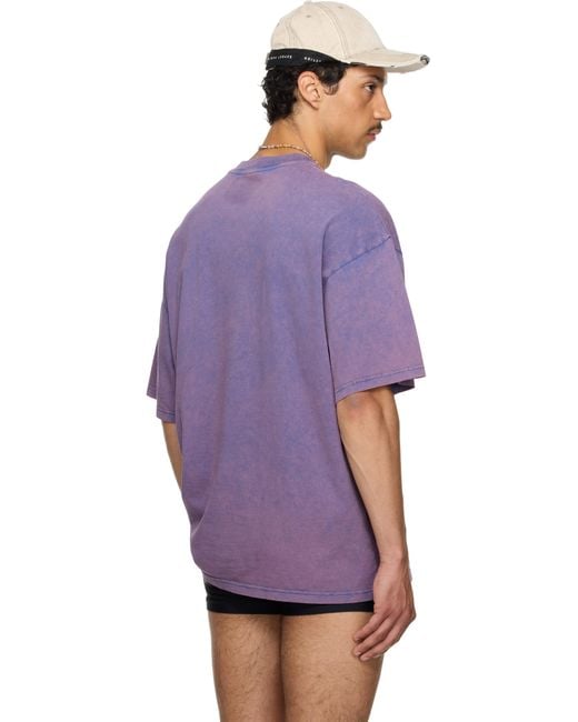 メンズ Martine Rose Ssense限定 パープル オーバーサイズ Tシャツ Purple