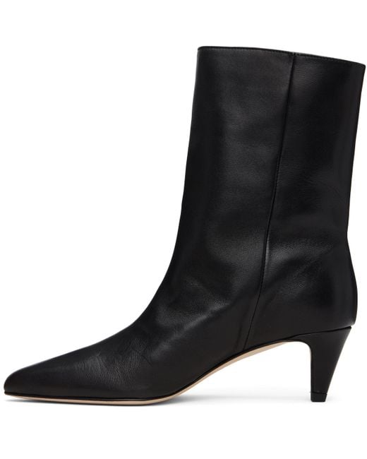 By Far Black Lysander Ankle Boots
